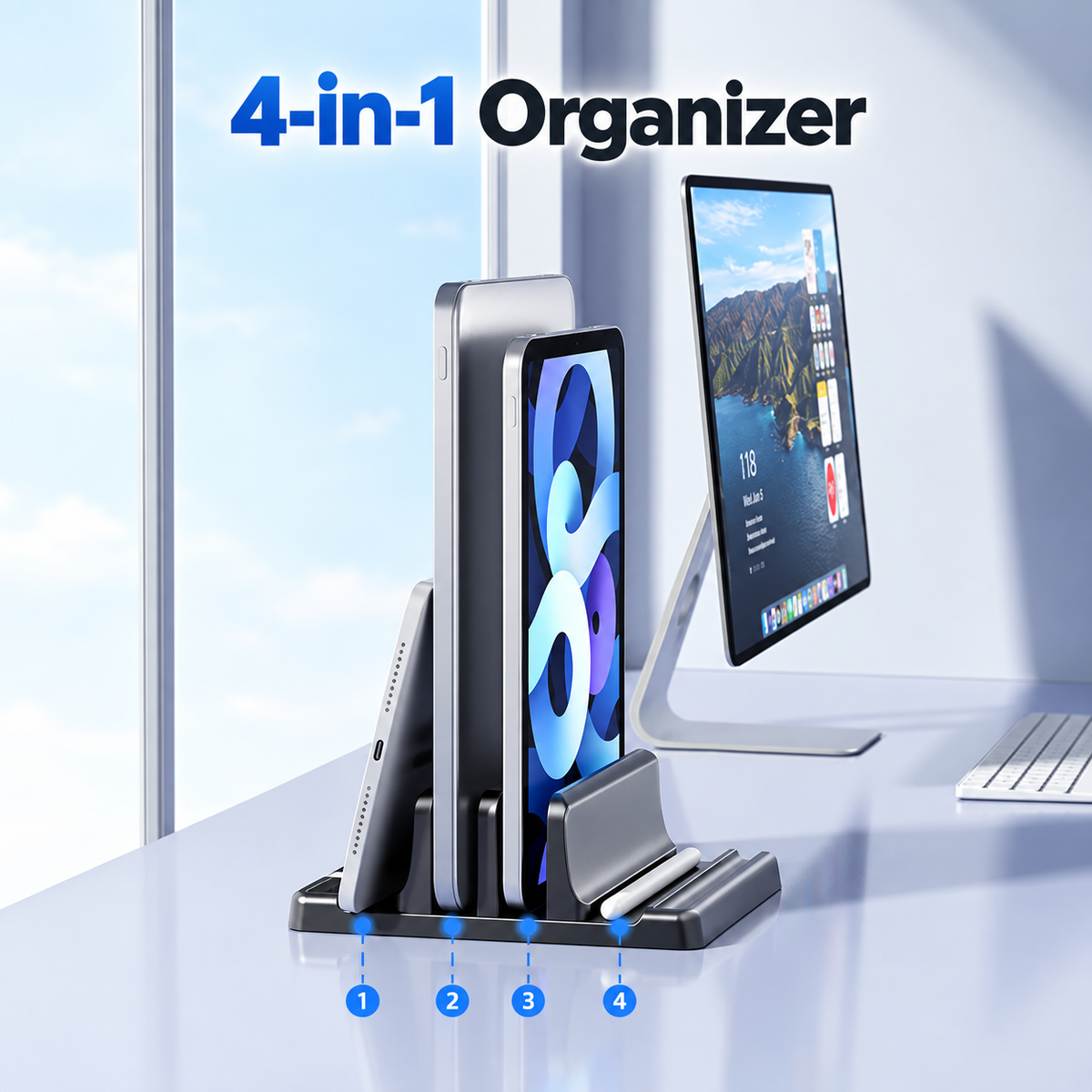The Dockmaster Desk Organizer