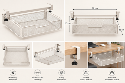 The SlideNest Under-Desk Drawer